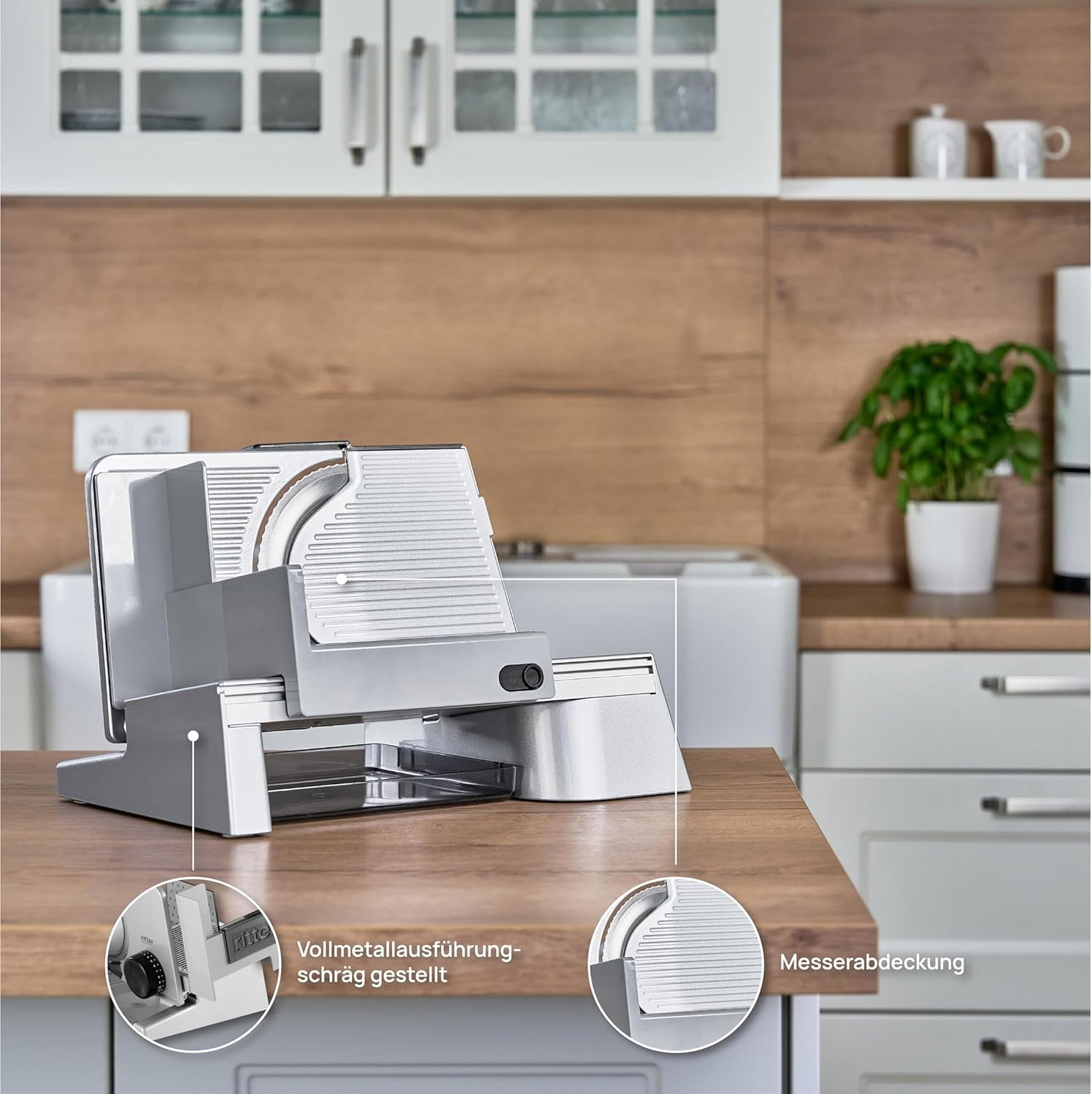 Ritter Solida 4, elektrischer Allesschneider mit mehreren Funktionen Rasnite und Allesschneider Naty Shop