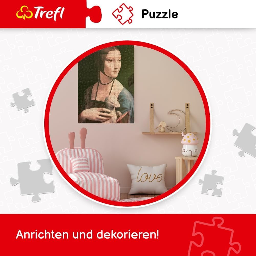 Trefl - Câine vesel - Puzzle 500 elemente - Diy Puzzle cu animale, divertisment creativ, distracție, puzzle clasic pentru adulți și copii de la 10 ani în sus Puzzle Naty Shop