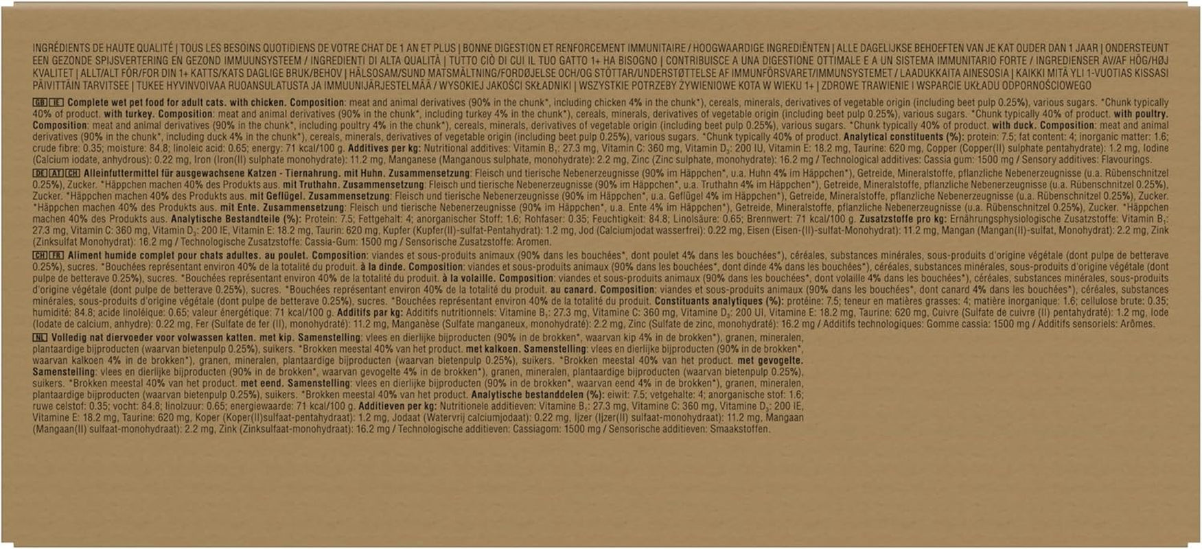 WHISKAS Hrană umedă pentru pisici în jeleu 120 x 85g Selecție de păsări de curte