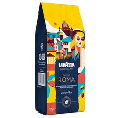Lavazza, Tales of Roma, Kaffeebohnen, ideal für Espressomaschinen, mit Aromanoten von Haselnuss und dunkler Schokolade, Arabica und Robusta, 250 Gramm Kaffee Naty Shop 250 Gramm Roma