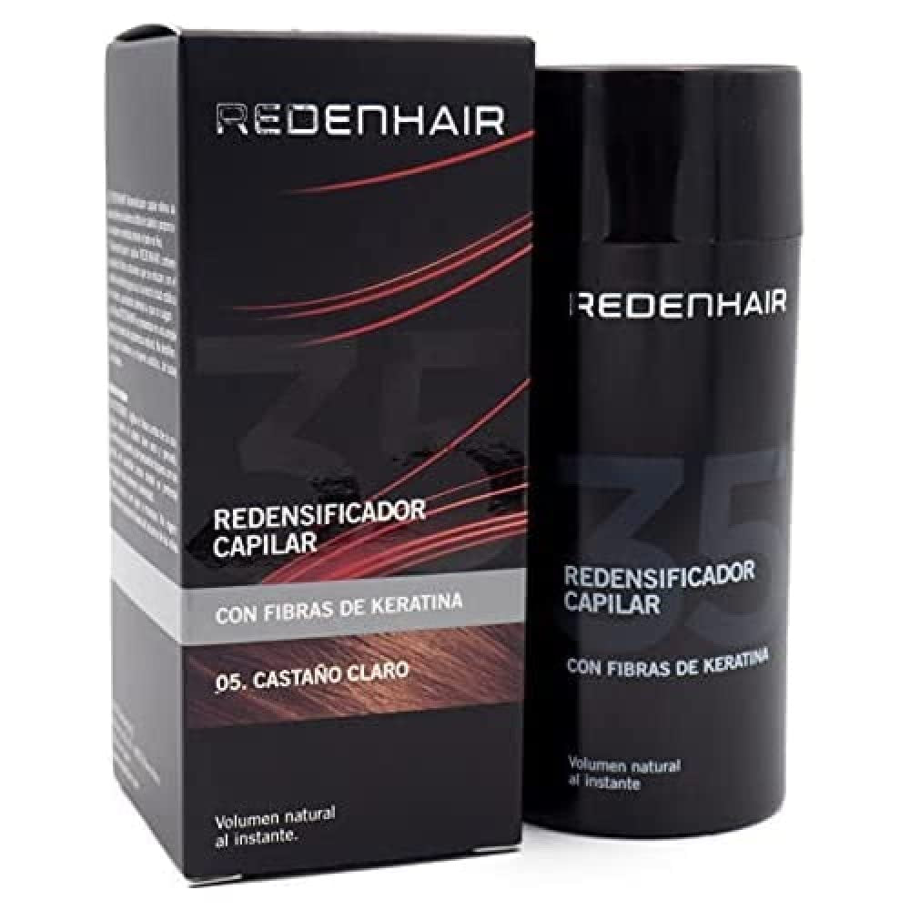 Redenhair Hair Restorer - Microfibre de păr cu keratină - rezistente la ploaie, vânt și transpirație - soluție pentru alopecie Ingrijire par Naty Shop Redensificator pentru păr de culoare șaten deschis