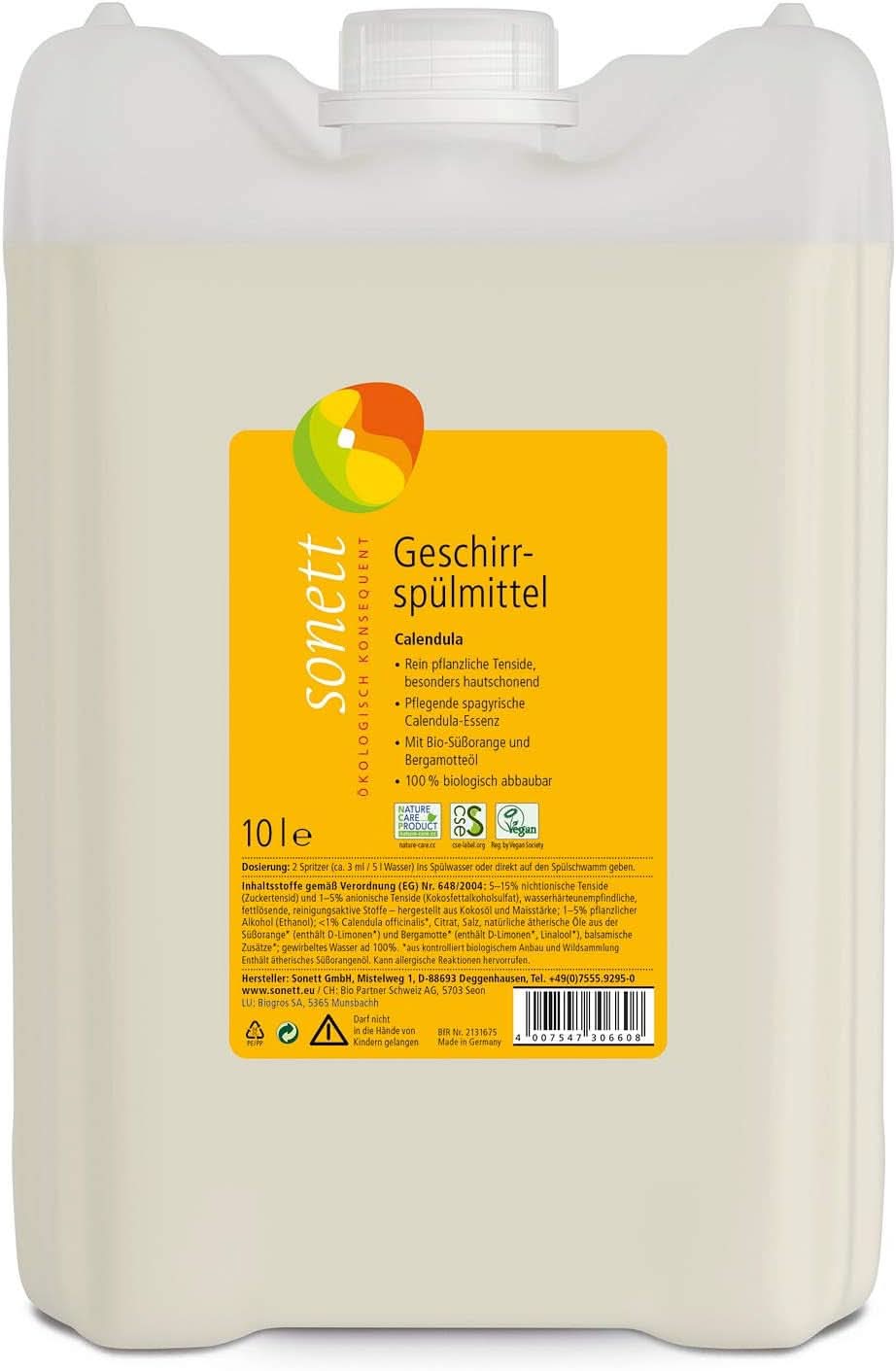 Sonett Calendula Spülmittel, 300 ml Naty Shop Küchenwaschmittel