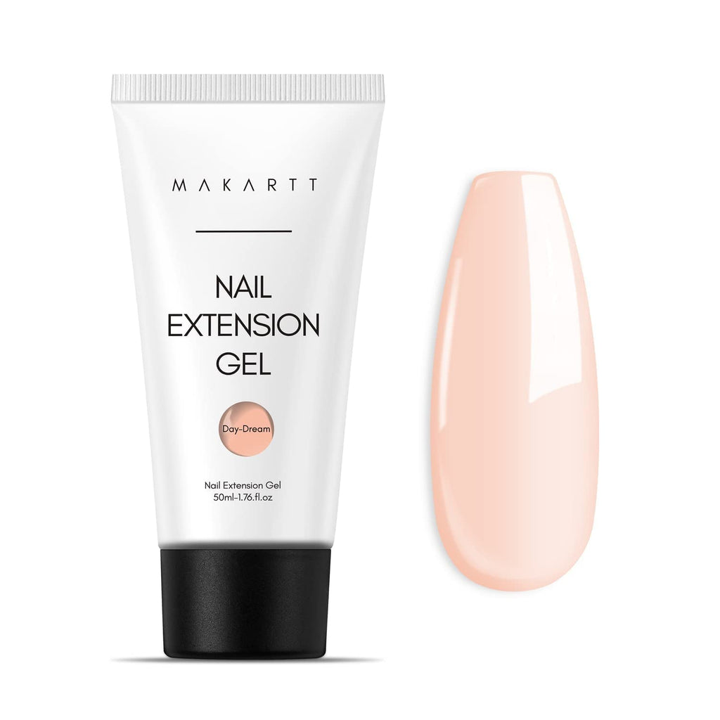 Makartt Poly Nail Extension Gel - 50 ML Extension Builder Acrylic Poly Nägel Aufbaugel Extender Gel Für Gelnägel Für Nagelverlängerung, Nagelstärkung, Nail Art Dekoration(Transparent)