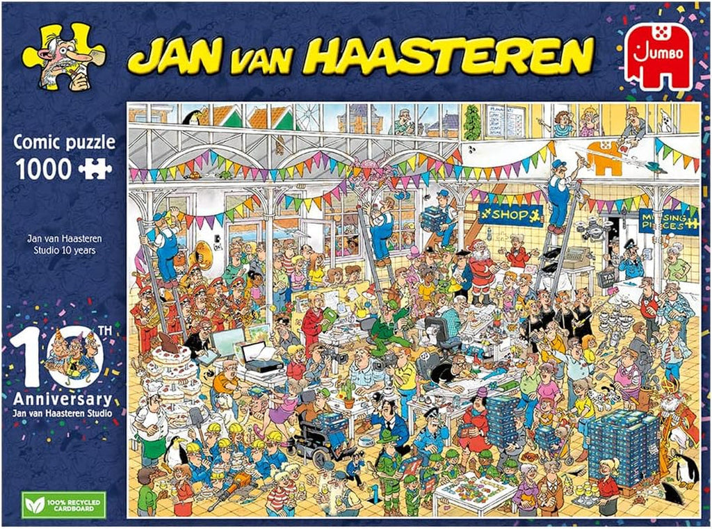 Jan Van Haasteren - Studio 10 ani 1000 piese Puzzle Naty Shop