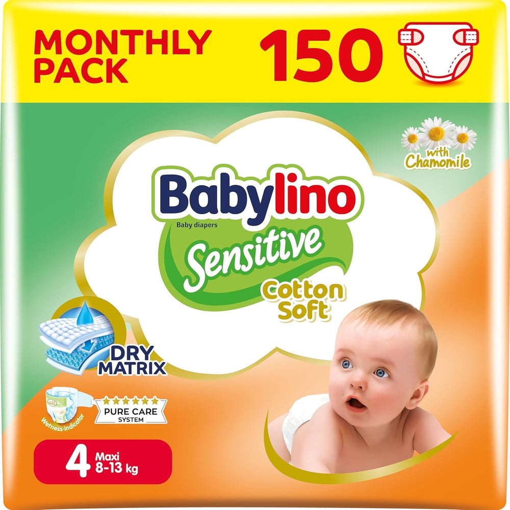 Scutece pentru bebeluși Sensitive mărimea 4, Maxi (8-13 kg), 20 bucăți