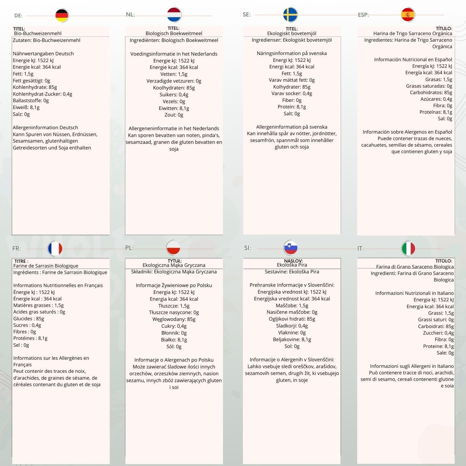 Wholefood Earth Bio-Buchweizenmehl 1kg | Grausam | GVO-frei | Vegan | Bio-zertifiziert