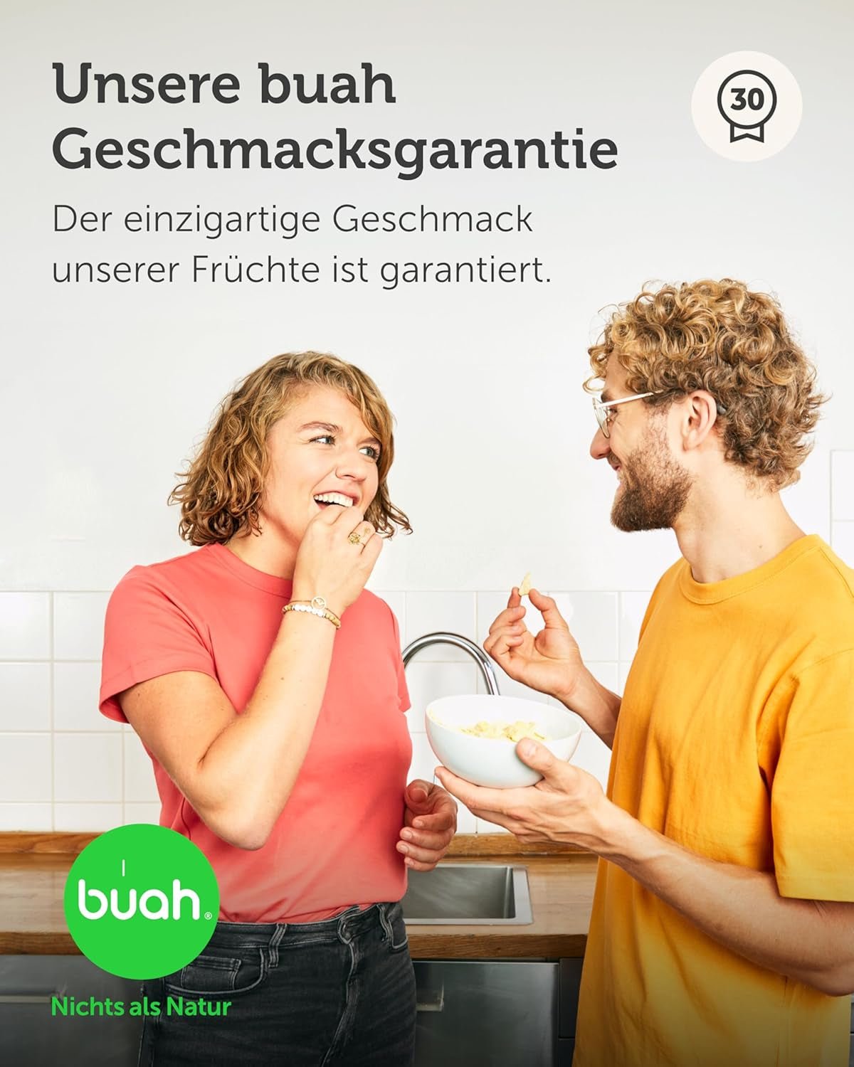 BUAH® Ananas liofilizat | Chipsuri cu ananas ca gustare sau pentru muesli și deserturi | Înlocuitor ideal pentru dulciuri | Vegan și fără zahăr adăugat | 100% fructe liofilizate | 200 g Produse deshidratate Naty Shop