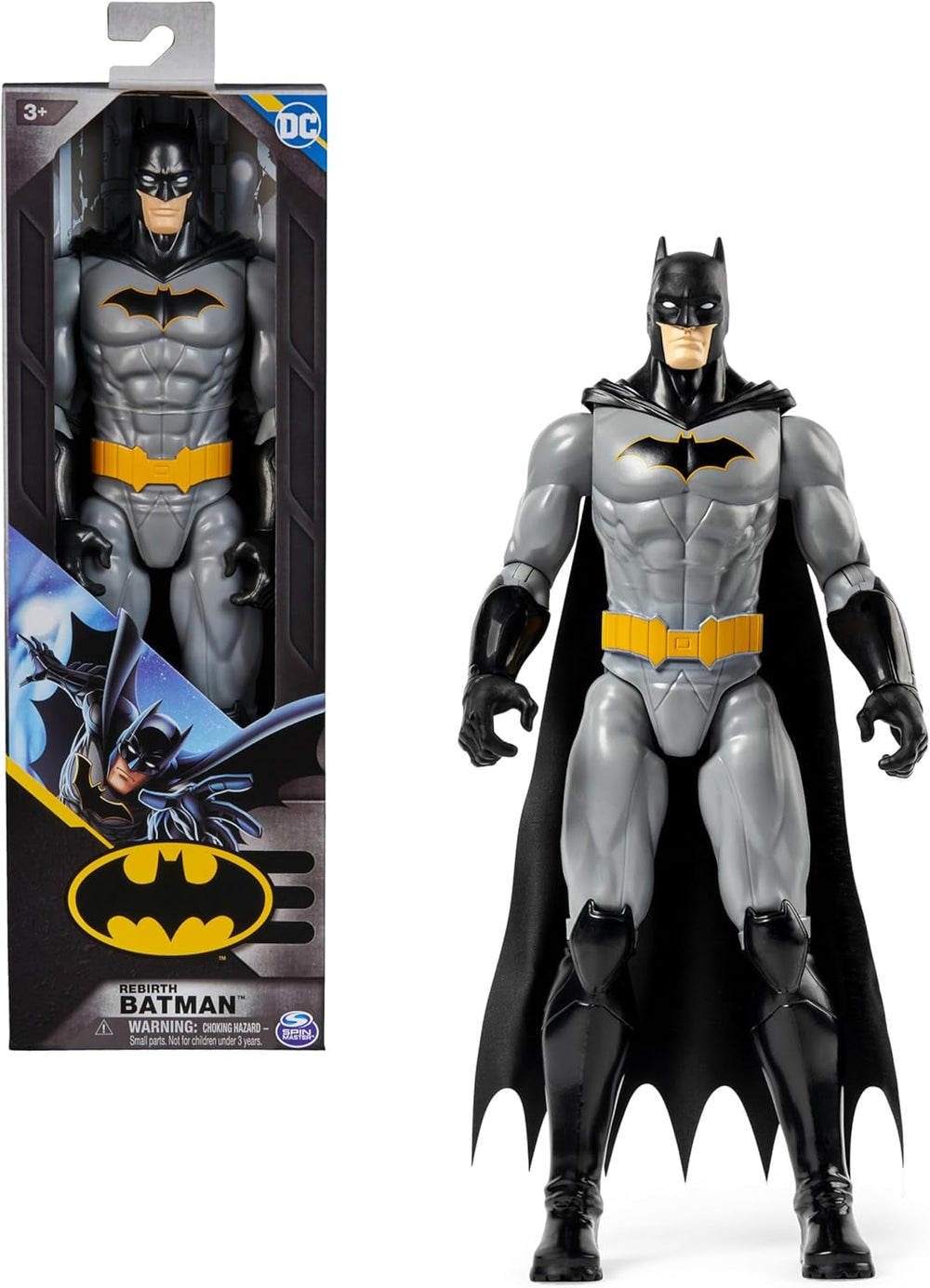 Batman S1 Actionfigur, 30 cm hoch, voll beweglich für spannende Abenteuer und actiongeladene Stunts, Spielzeug für Kinder ab 4 Jahren, Actionfiguren im Original-Comic-Design Naty Shop Batman S1