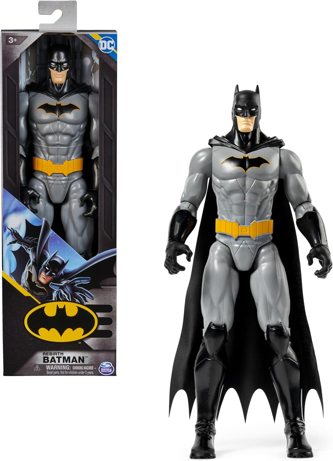 Batman S1 Actionfigur, 30 cm hoch, voll beweglich für spannende Abenteuer und actiongeladene Stunts, Spielzeug für Kinder ab 4 Jahren, Actionfiguren im Original-Comic-Design Naty Shop Batman S1