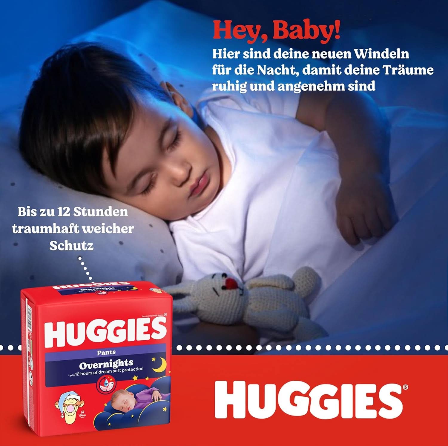 Huggies Night Pants Größe 6 (15-25 kg), Monatswindelbox, 88 Stück Mutter und Baby Naty Shop