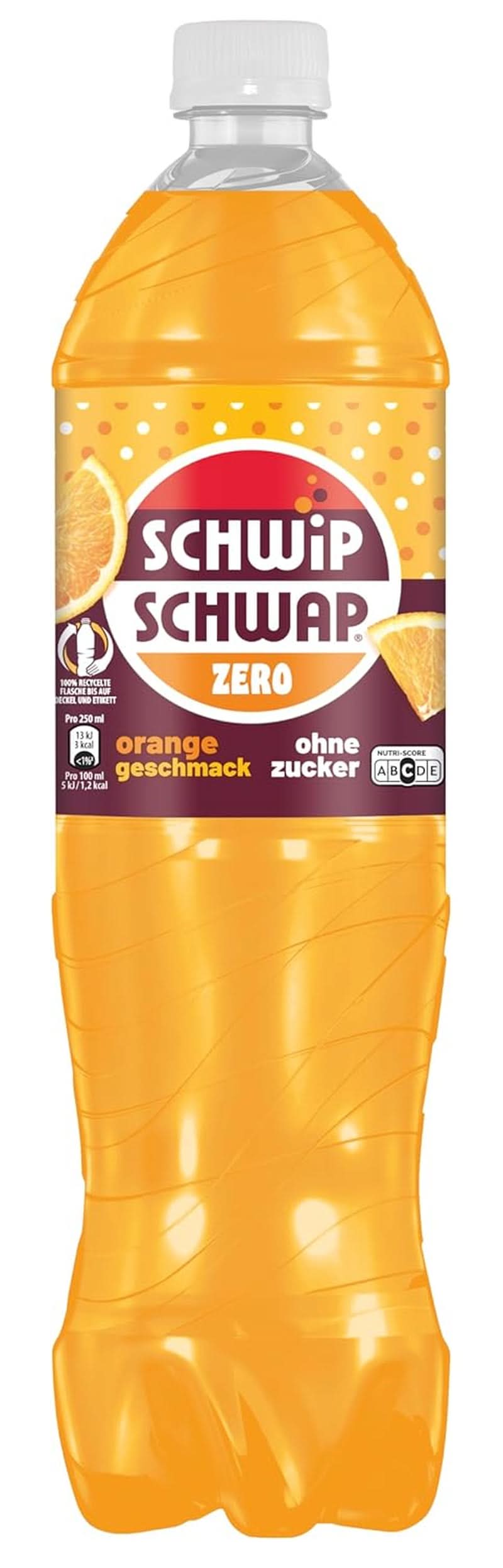 Schwip Schwap Zero Orange, Erfrischungsgetränk mit Orangengeschmack, Set 6 x 1,25 Liter Alkoholfreie Getränke Naty Shop Classic Version