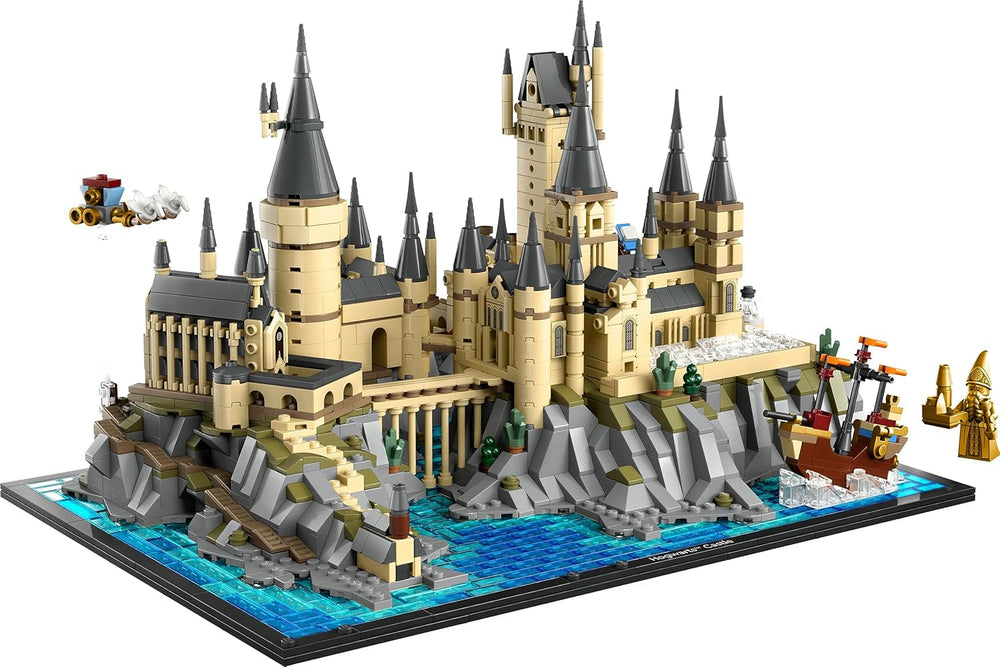 LEGO Harry Potter Schloss Hogwarts mit Schlossgelände - Set zum Sammeln für Erwachsene inkl. Hauptturm & Astronomieturm, Kammer des Schreckens & Architekt Minifigur - 76419