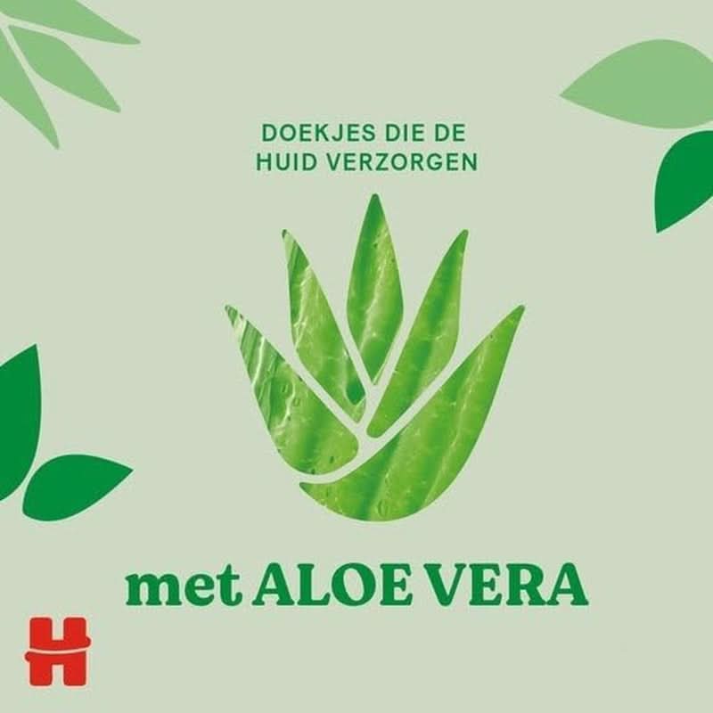 Huggies® Natural Care Baby-Feuchttücher, 10 x 56 Tücher, hergestellt aus Hautpflegefasern für eine gesunde Haut, angereichert mit Aloe Vera Baby-Feuchttücher Naty Shop