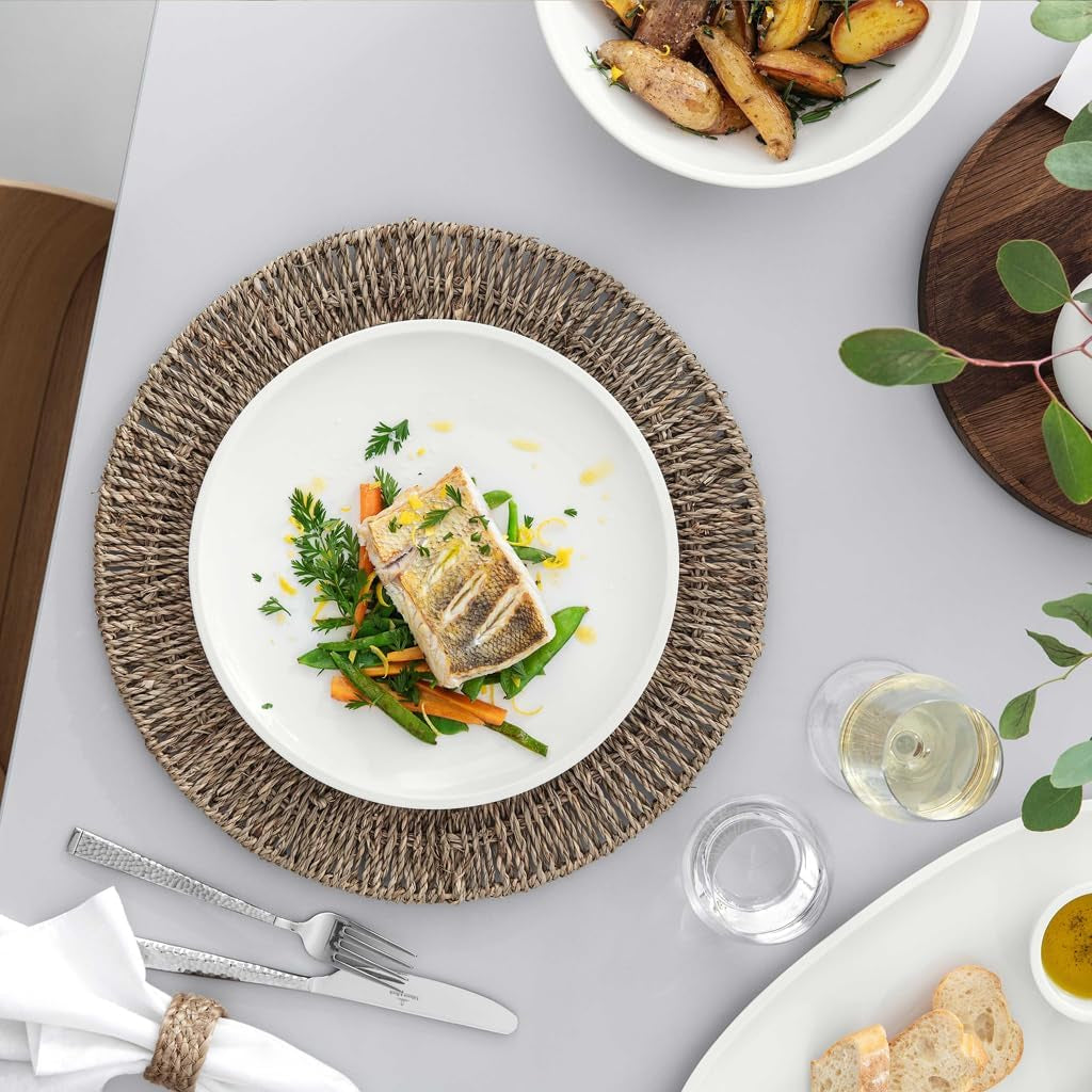 Villeroy & Boch – Artesano Geschirr-Set 6 Teilig Für 2 Personen Weiß, Spülmaschinenfest, Mikrowellensicher, Geschirrset, Tellerset, Speiseteller, Frühstücksteller, Suppenteller, Premium Porzellan Seturi vesela masa Naty Shop