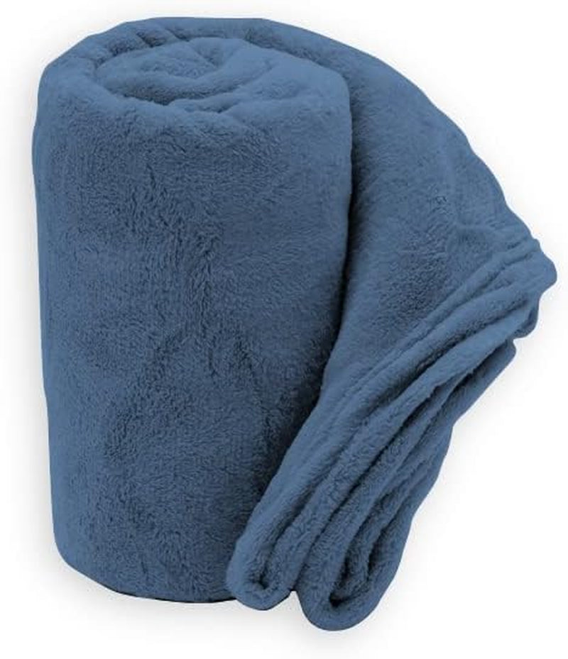 Weiche Decke | Kariert | Soft-Touch | 130 x 160 cm | Puderdecken und Steppdecken Naty Shop Smart blau 150X210