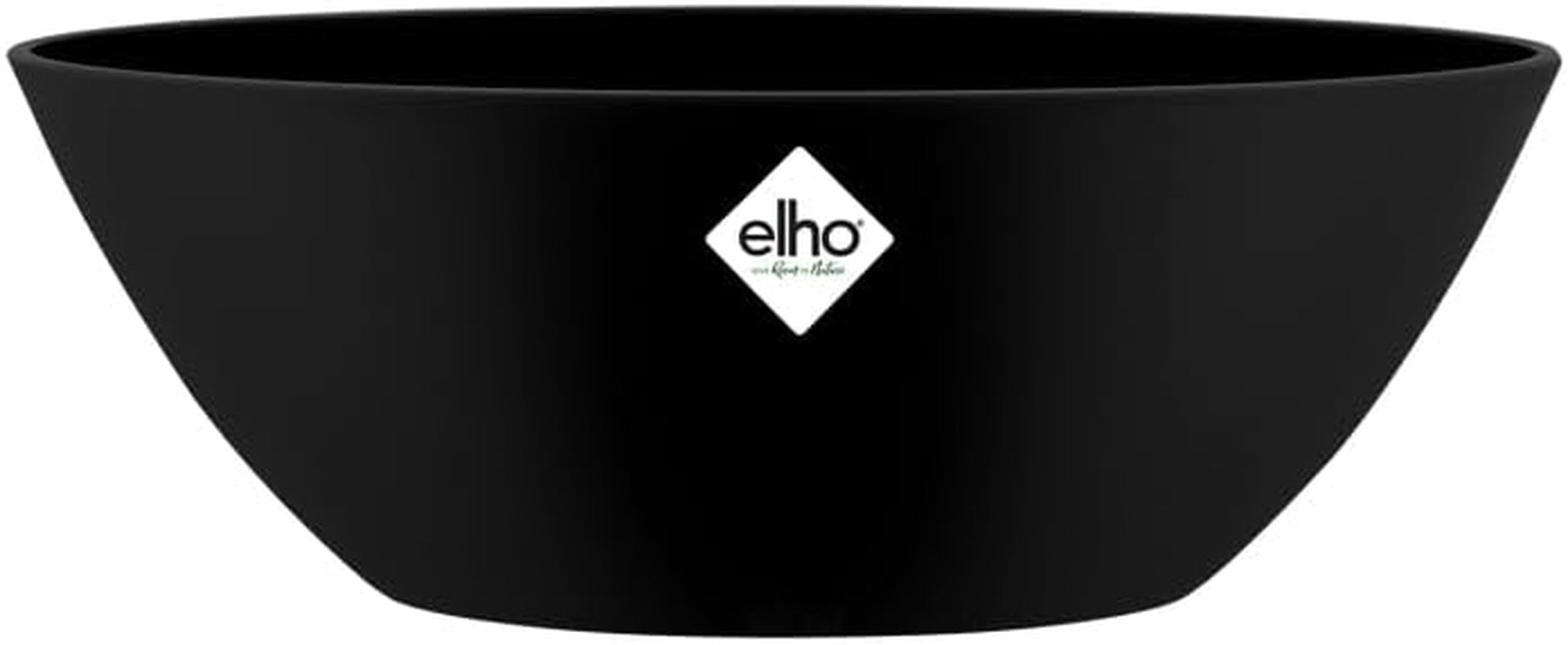 elho Brussels Oval 36 - Ghiveci de flori de interior - Ø 36,0 x Î 13,1 cm - Alb/Alb