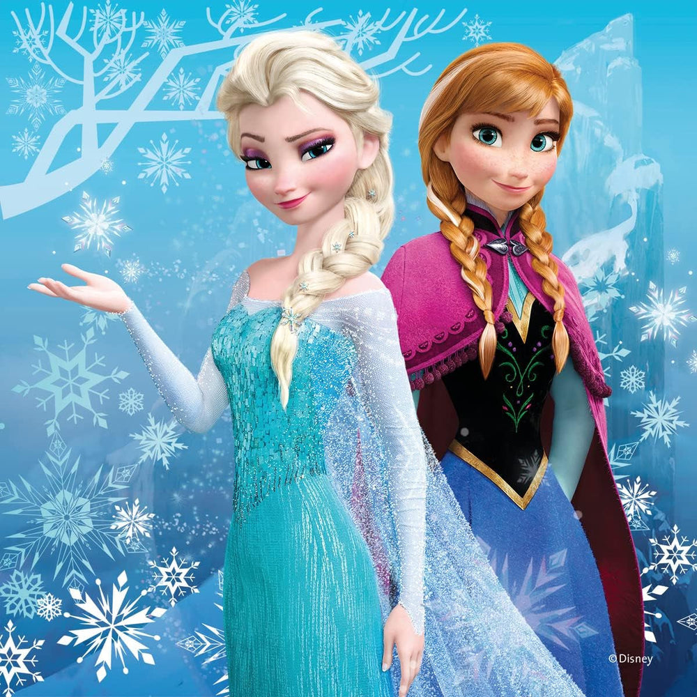 Ravensburger Children's Puzzle - 09264 Adventures in Winterland - puzzle jigsaw pentru copii cu vârsta peste 5 ani, puzzle jigsaw Disney Frozen cu 3X49 piese Puzzle Naty Shop