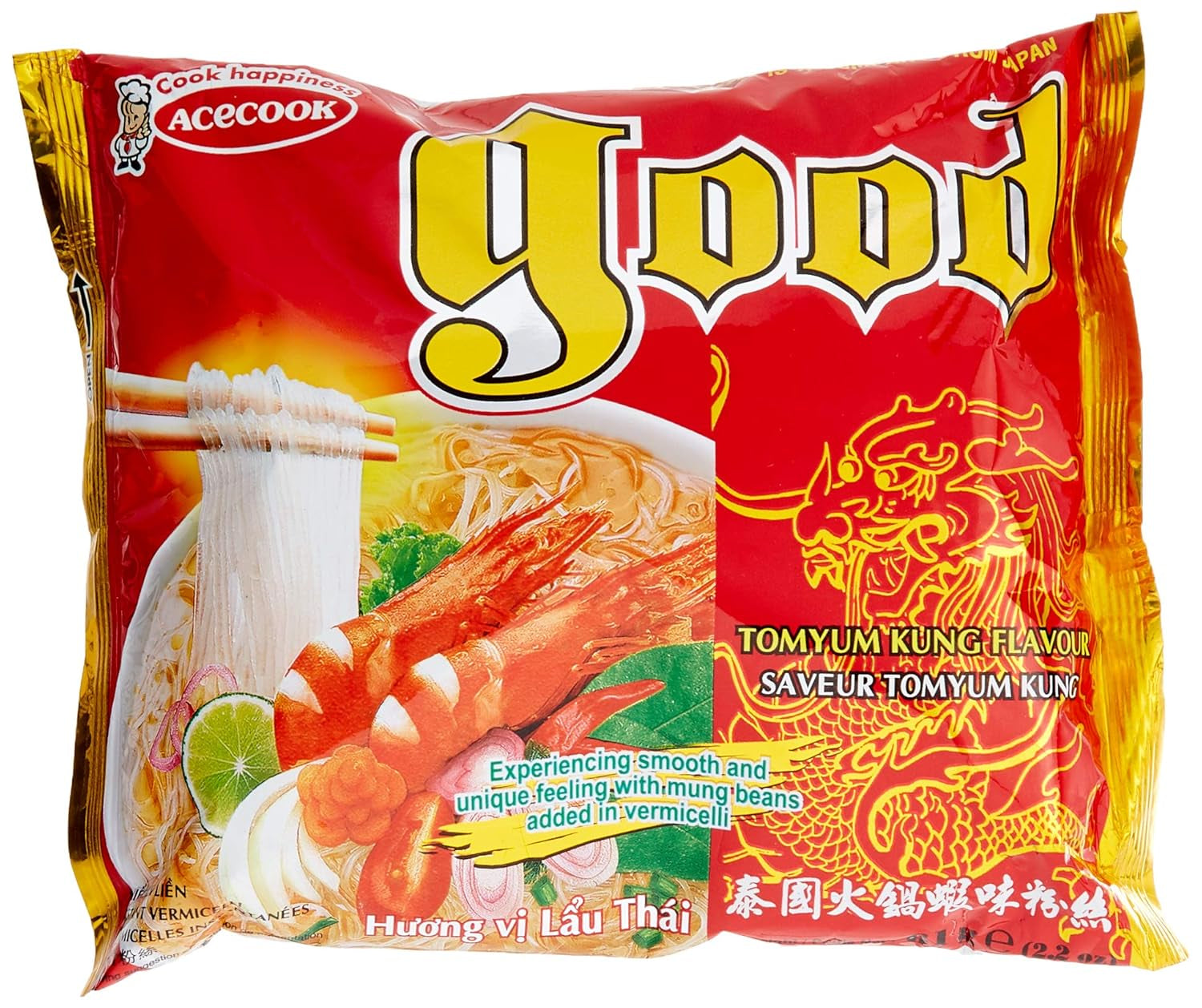 ACECOOK - GD Tom Yum Instant-Glasnudeln - (1 x 61 gr)
