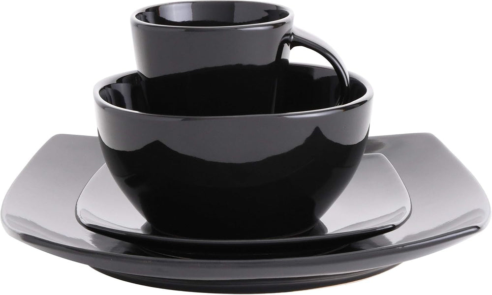 Geschirrset aus reaktiver Emaille-Keramik für 4 Personen, 16-teilig. Geschirrsets Naty Shop