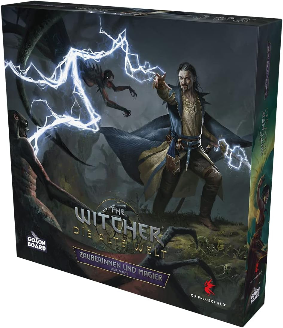 Go on Board, The Witcher: The Old World – Vrăjitoare și Vrăjitori, Expansiune, Joc pentru experți, Joc de societate, 1-5 jucători, Vârste 14+, 90-150 de minute, Germană