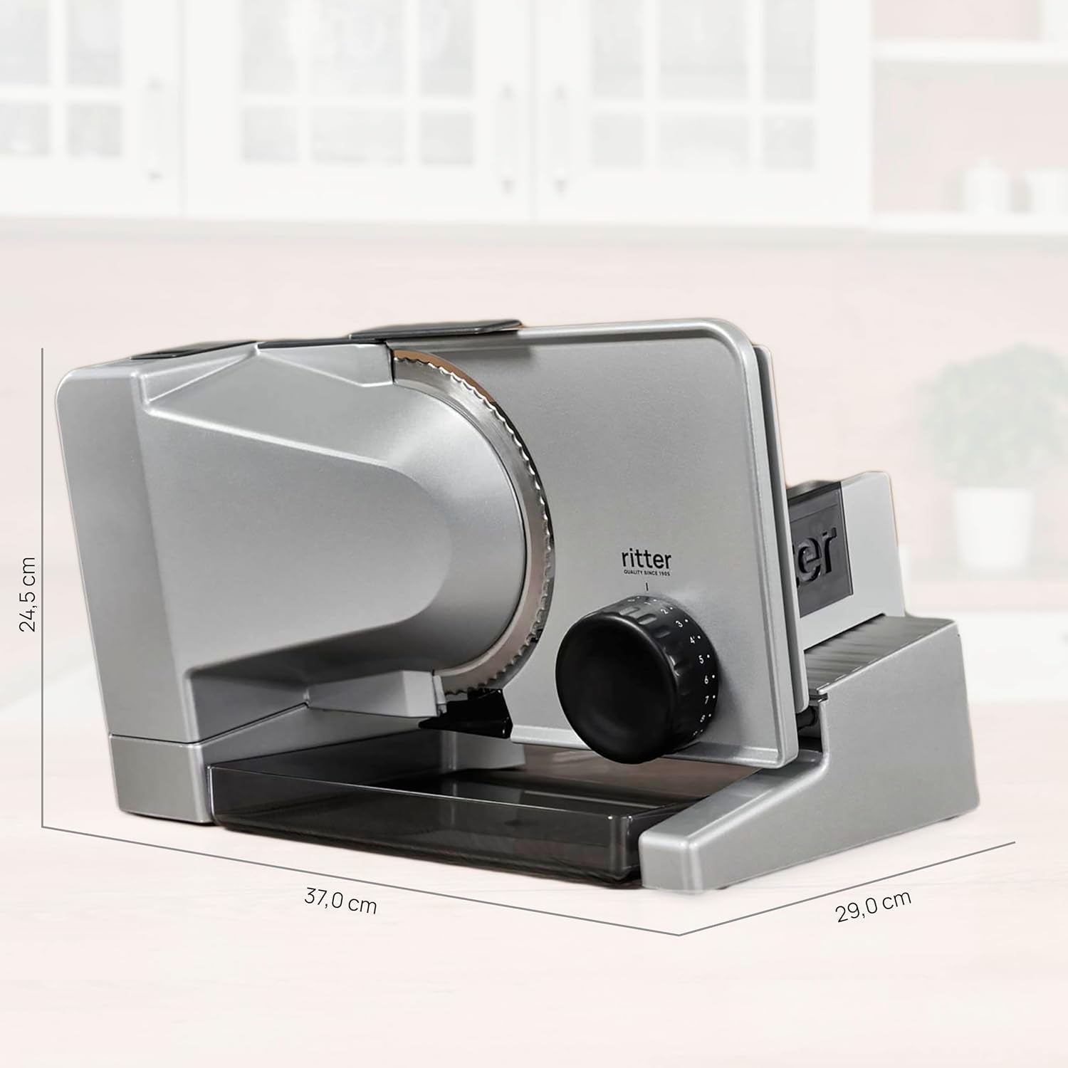 Ritter Serano 5 Multifunktionaler elektrischer Allesschneider, hergestellt in Deutschland Rasnite und Allesschneider Naty Shop