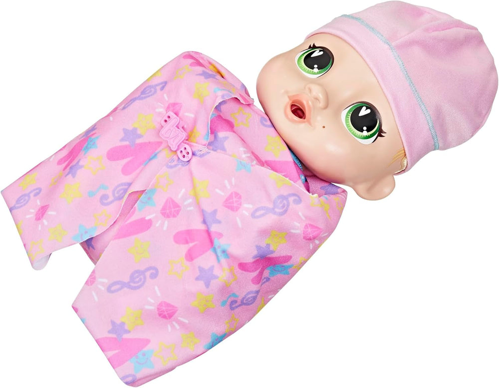 Baby Grows Up Puppe LaLa GooGoo – interaktive sprechende Babypuppe mit Wachstum (25–35 cm), 75+ Geräusche, 6 Meilensteine, Spielzeug für Kinder ab 3 Jahren