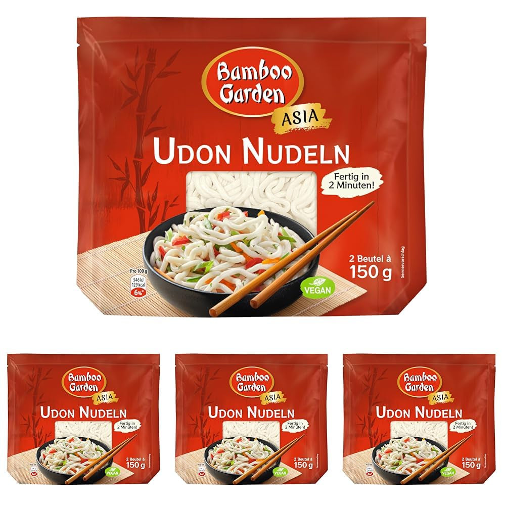 Udon-Nudeln von Bamboo Garden, vorgekocht, 300g