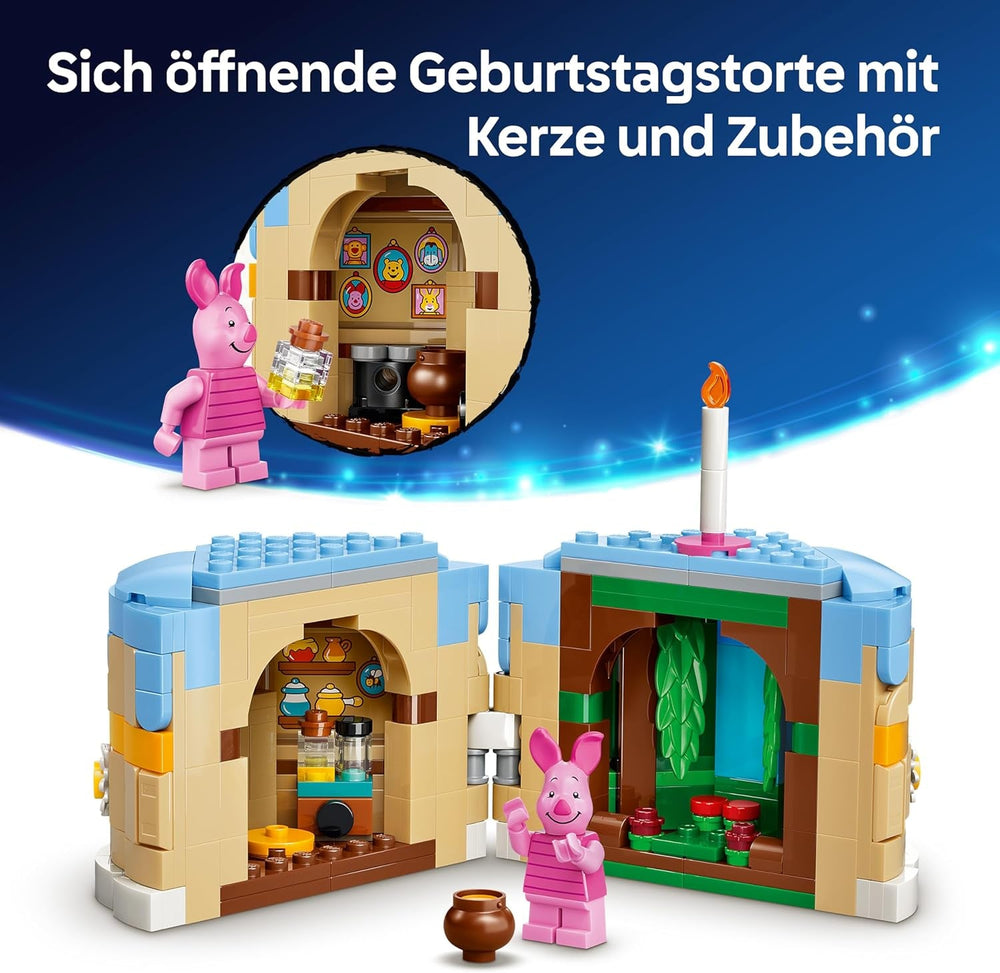 LEGO | Disney Ferkels Geburtstagsspaß - Spielzeug mit niedlicher Tierfigur, Geburtstagskuchen & Sammler Minifigur - Geschenkidee für Mädchen ab 9 Jahren & Fans - 43305