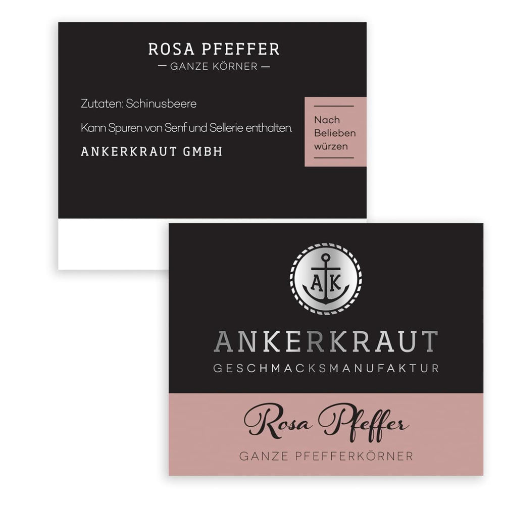 Ankerkraut, piper roz (Schinus Berry), fructe de padure roz, perfect pentru Gin Tonic, 45 grame Condimente Naty Shop