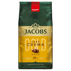 Jacobs Kaffeebohnen Café Crema Gold, vollmundig & fruchtig, geröstet in Bremen, Intensität 5/10, Kaffee ganze Bohnen, 1 kg