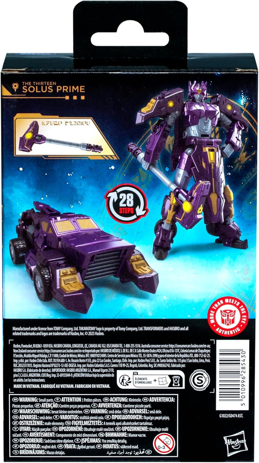 Transformers Age of the Primes Deluxe-Class the Thirteen Solus Prime Action Figure Action figures Naty Shop