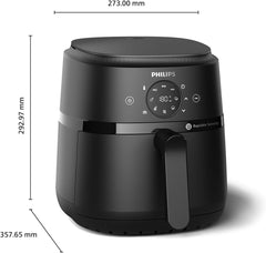 Philips Airfryer 2000-Serie 4,2 l – digitaler Touchscreen, 13 Kochoptionen, 9 voreingestellte Funktionen, bis zu 90 % weniger Fett mit Rapidair-Technologie, Leistung 1500 W. Haushaltsgeräte Naty Shop