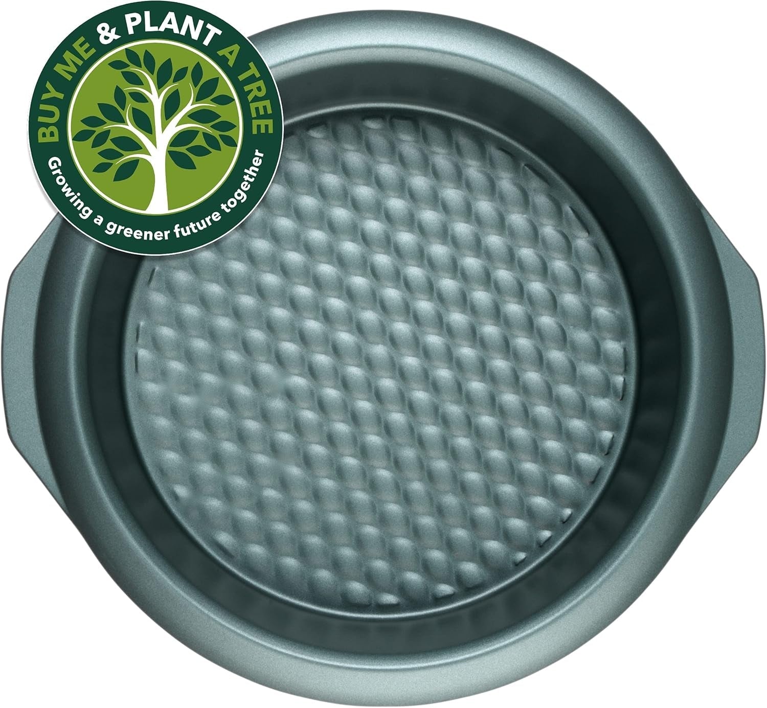 Progress BW09819G2EU7 Shimmer Kollektion, Round Backform Aus Kohlenstoffstahl Mit Antihaftbeschichtung, Ideal Für Pies, Kuchen, Torten Und Quiches, 28 Cm, Grün Formen und Backbleche Naty Shop