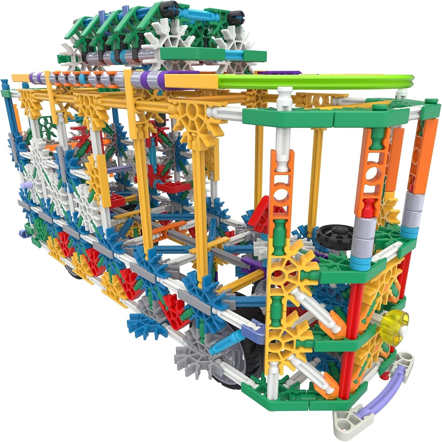 K'Nex Basic Fun Mega Models Bauset, 3D Lernspielzeug für Kinder, 700-teiliges STEM-Lernset, Ingenieurwesen für Kinder, buntes Bauset mit 40 Modellen für Kinder ab 7 Jahren