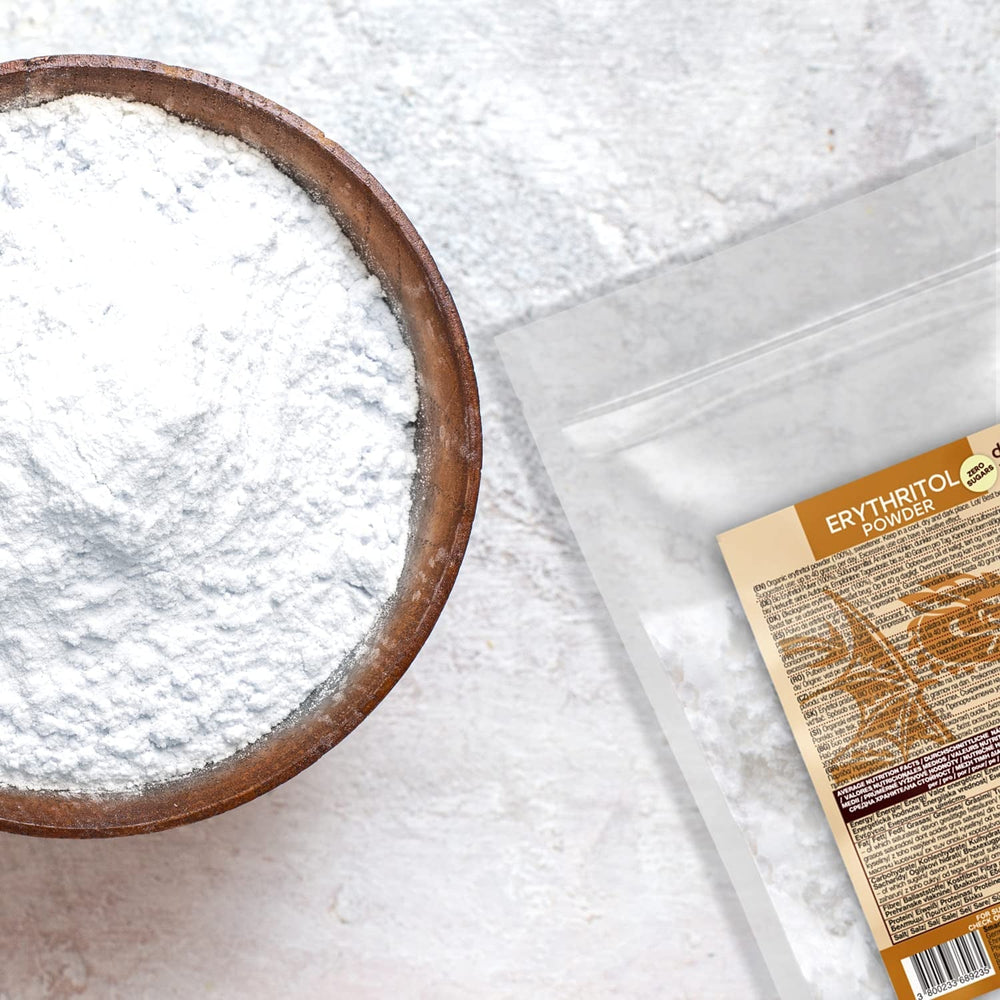 Bio-Erythrit – Pulver, 100 % Bio, vegan, kalorienfrei – 1 kg Süßstoffe Naty Shop