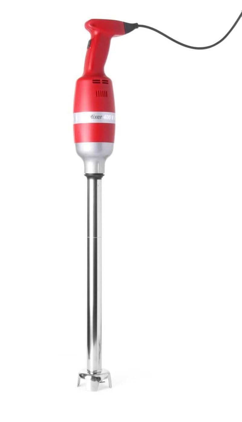 HENDI Stand Mixer Set, Mit Schneebesen Und Halterung Zur Wandmontage, Stablänge: 400Mm, 9 Geschwindigkeiten: 2000 Bis 9000 RPM, Bis Zu 80 Liter, Ø100X750Mm, 230V/400W, Edelstahl, Polyamide Kitchen Naty Shop