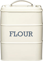 KitchenCraft Living Nostalgia recipient pentru făină, etanș, 17 x 12 x 24 cm, crem antic, crem Cutii depozitare alimente Naty Shop Titlu implicit