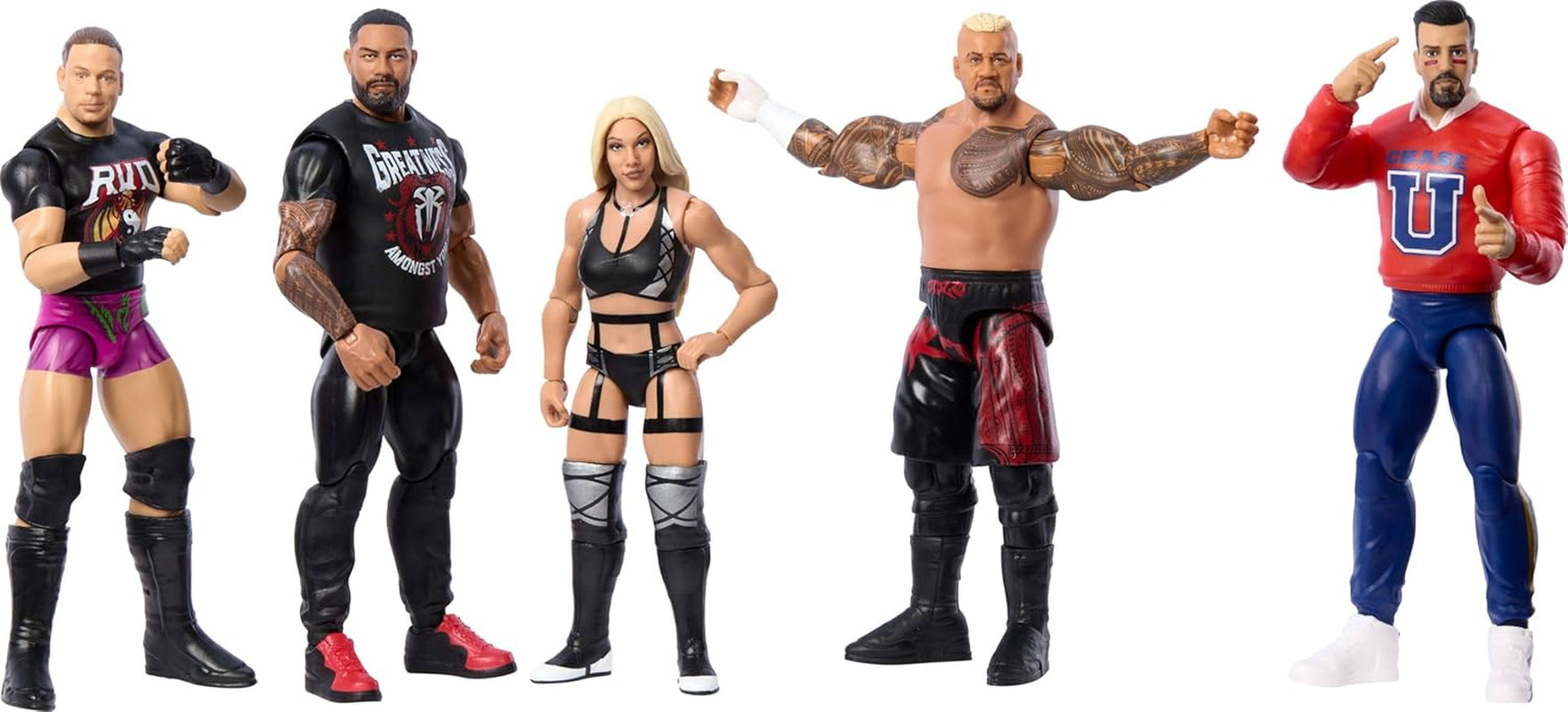 Mattel WWE Roman Reigns Action Figure, Main Battle Series #151, Aprox. 15cm inaltime Figura de colectie cu 10 puncte de miscare si aspect realist, JCV27 Action figures Naty Shop