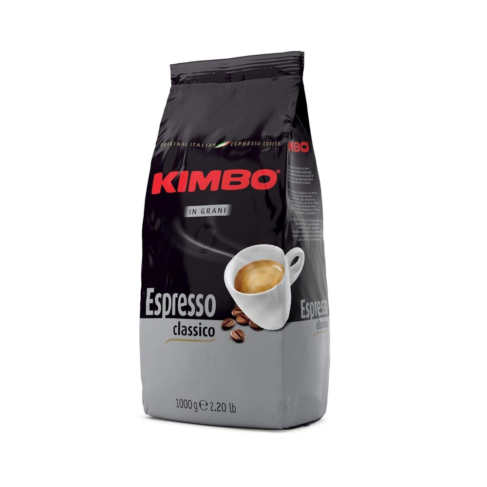 Espresso Classico ganze Kaffeebohnen, mittlere Röstung, 1 kg Beutel Naty Shop Classico Kaffee 2 Packungen