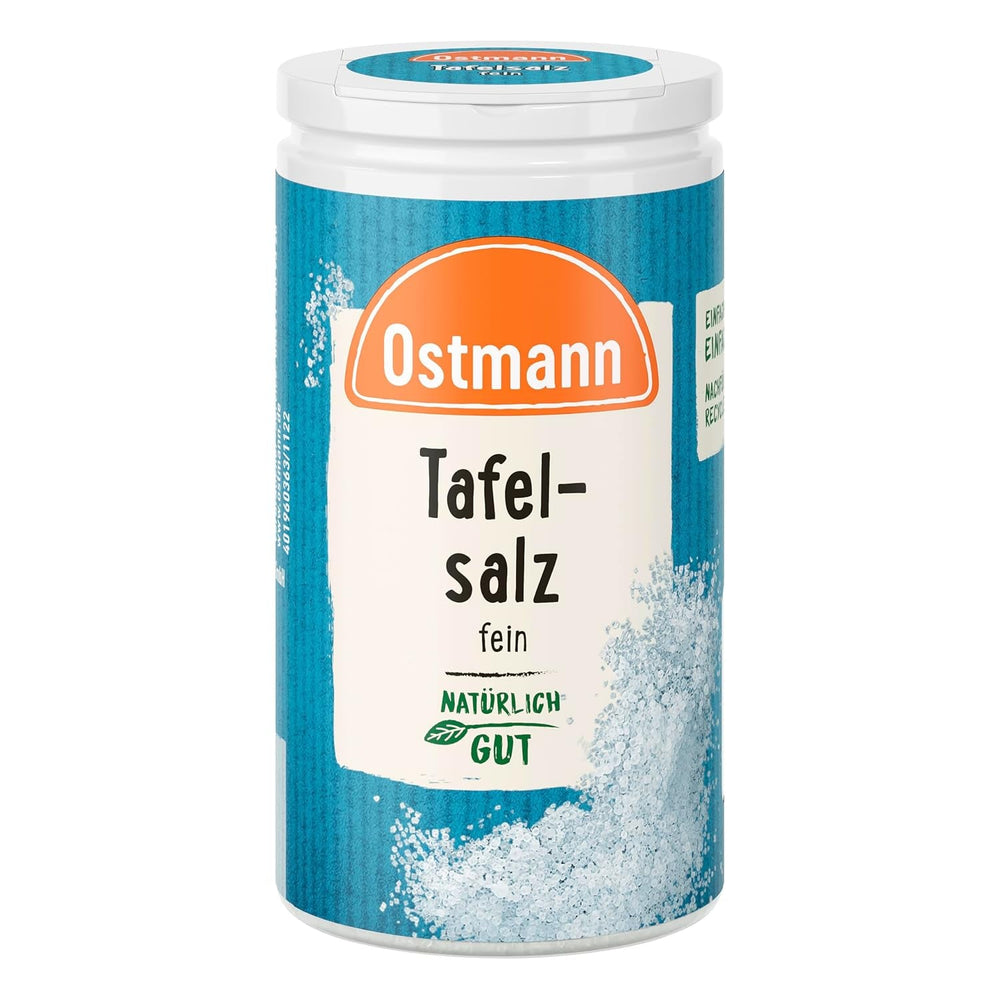 Ostmann Gewürze - Tafelsalz | Feines Speisesalz zum Nachsalzen | Mit praktischem Streuaufsatz | Natürliche Zutaten | 90 g in der Streudose