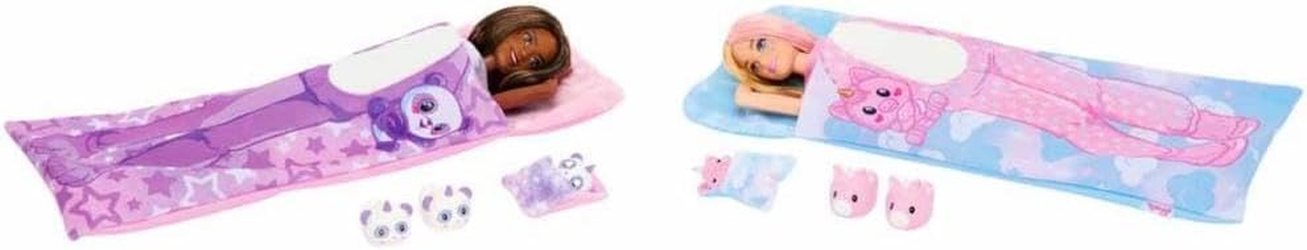 Barbie Cutie Reveal Pyjamaparty Deluxe Set - Über 35 Überraschungen inkl. 2 Puppen, 2 Haustiere, Farbwechsel & Zubehör für endlosen Spielspaß ab 3 Jahren, HRY15