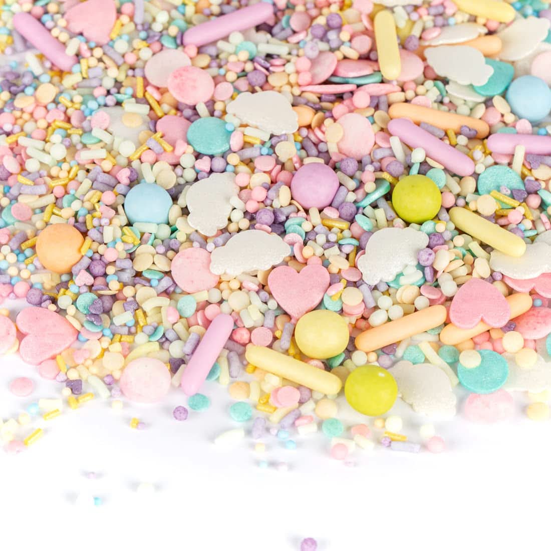 Super Streusel Carusel Pastel, sprinkles in culori pastelate, 90 grame Sprinkles Naty Shop 90 grame