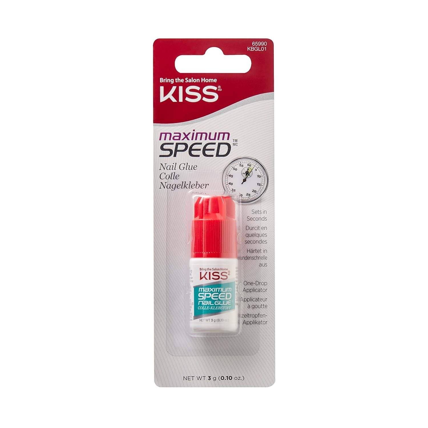 Lipici pentru unghii KISS Viteză maximă Uscare rapidă 3G