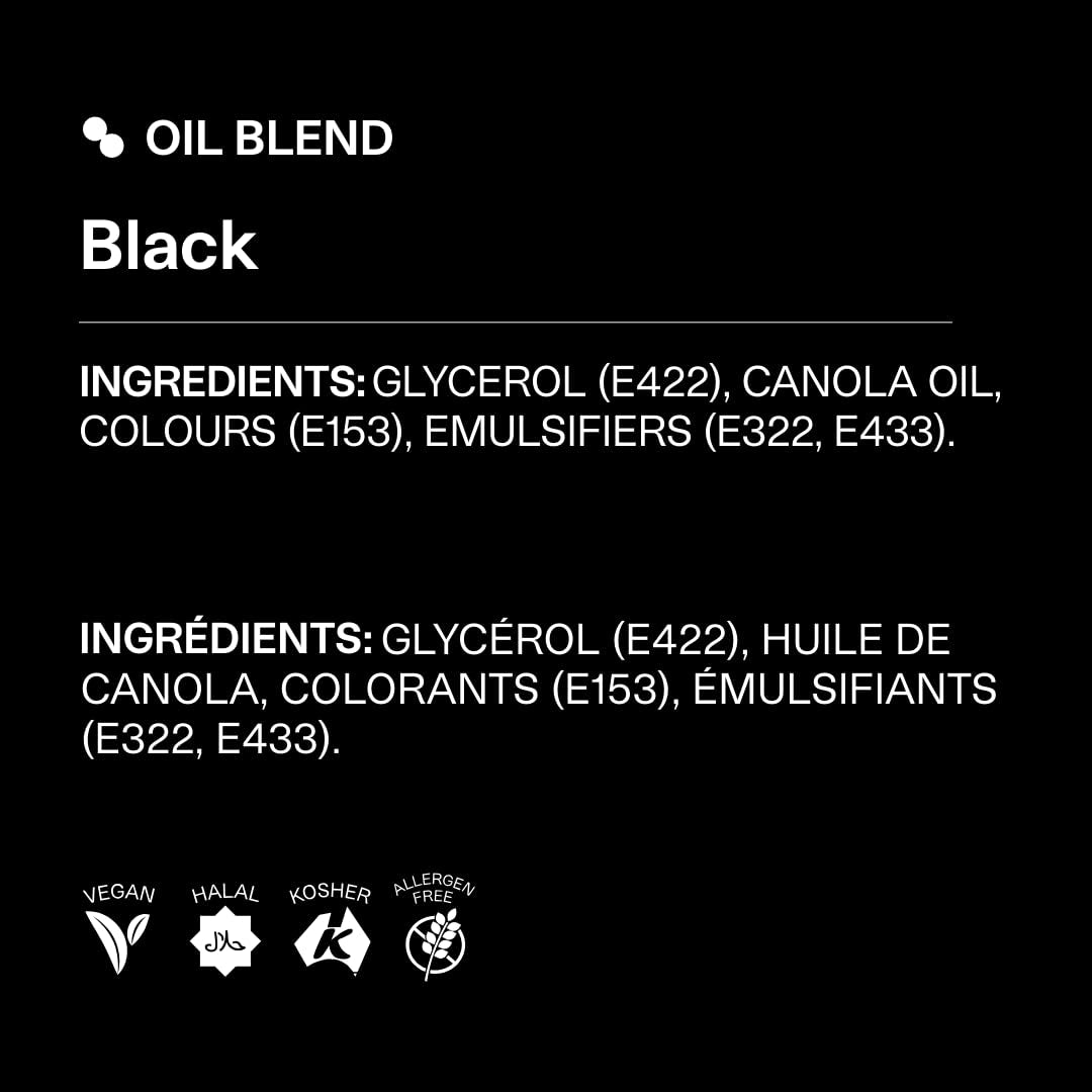 Colorant alimentar negru pe bază de ulei Colour Mill - Colorant alimentar pentru ciocolată, fondant, brioșe, prăjituri, copt, macaroane - Colorant alimentar pentru decorarea torturilor - 20 ml