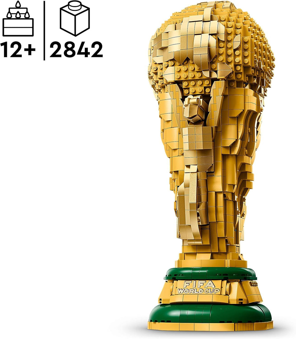 LEGO Editions Sports Offizieller Pokal der FIFA Fußball-Weltmeisterschaft - 3D DIY Modell mit sammelbarer Minifigur - Fußball Geschenkidee für Jungen & Mädchen ab 12 Jahren oder Vatertag - 43020