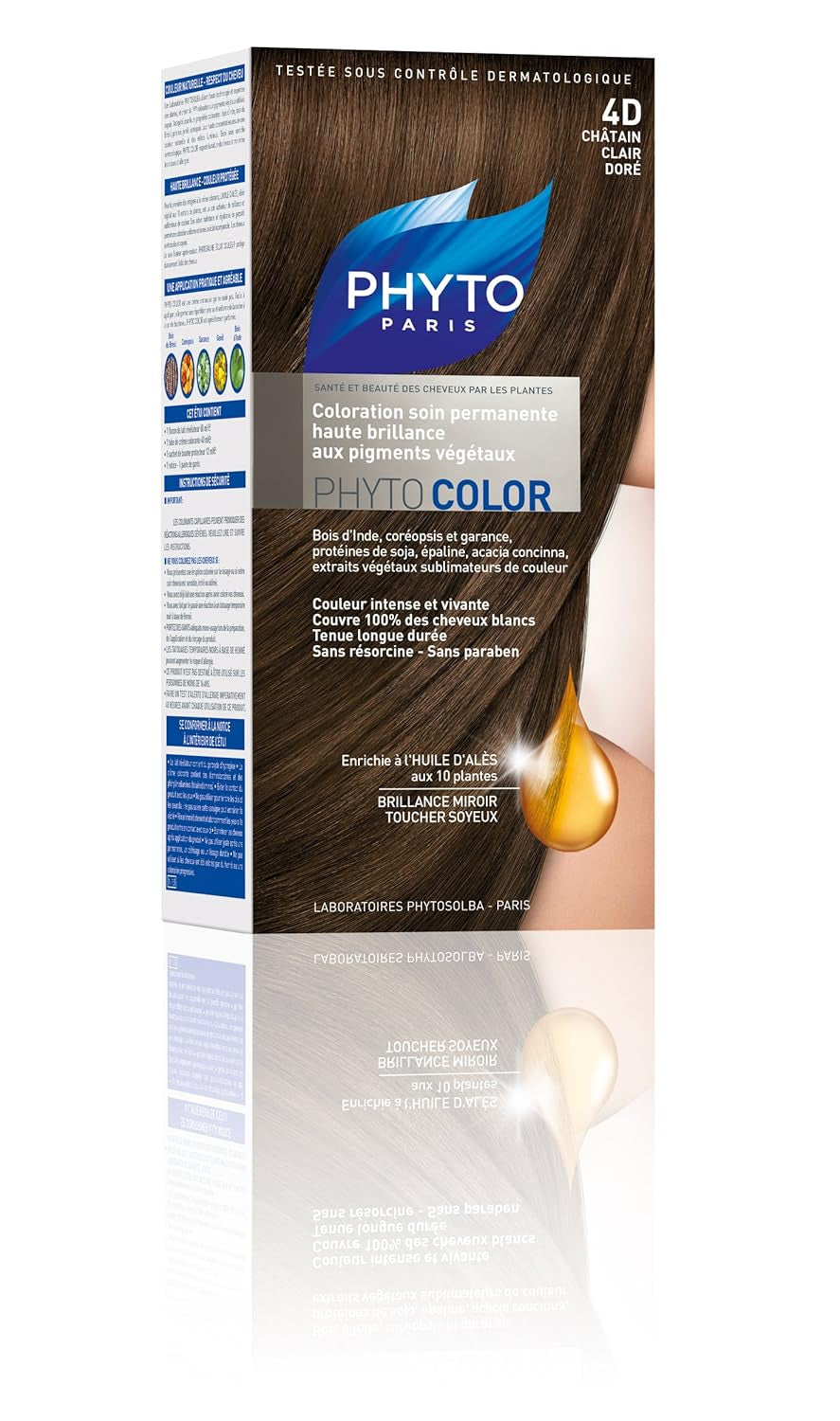 Culoare permanentă pentru păr, 5.3 Light Golden Brown Vopsea pentru par Naty Shop Castano Medio