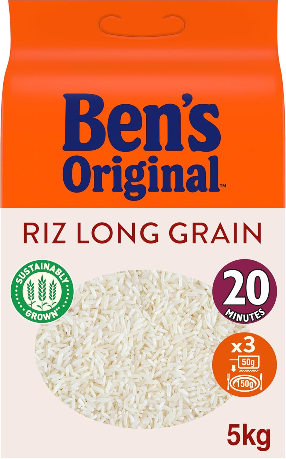 BEN'S ORIGINAL™ Langkornreis, im Beutel gekocht, 9 x 500 g, 20 Minuten