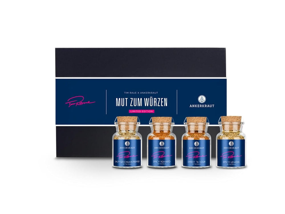 Ankerkraut Smoky Fries by Tim Raue, Mischung würzender Zutaten für Pommes Frites, Gourmet Pommes mit Rauch-Aroma, 145 g im Korkenglas