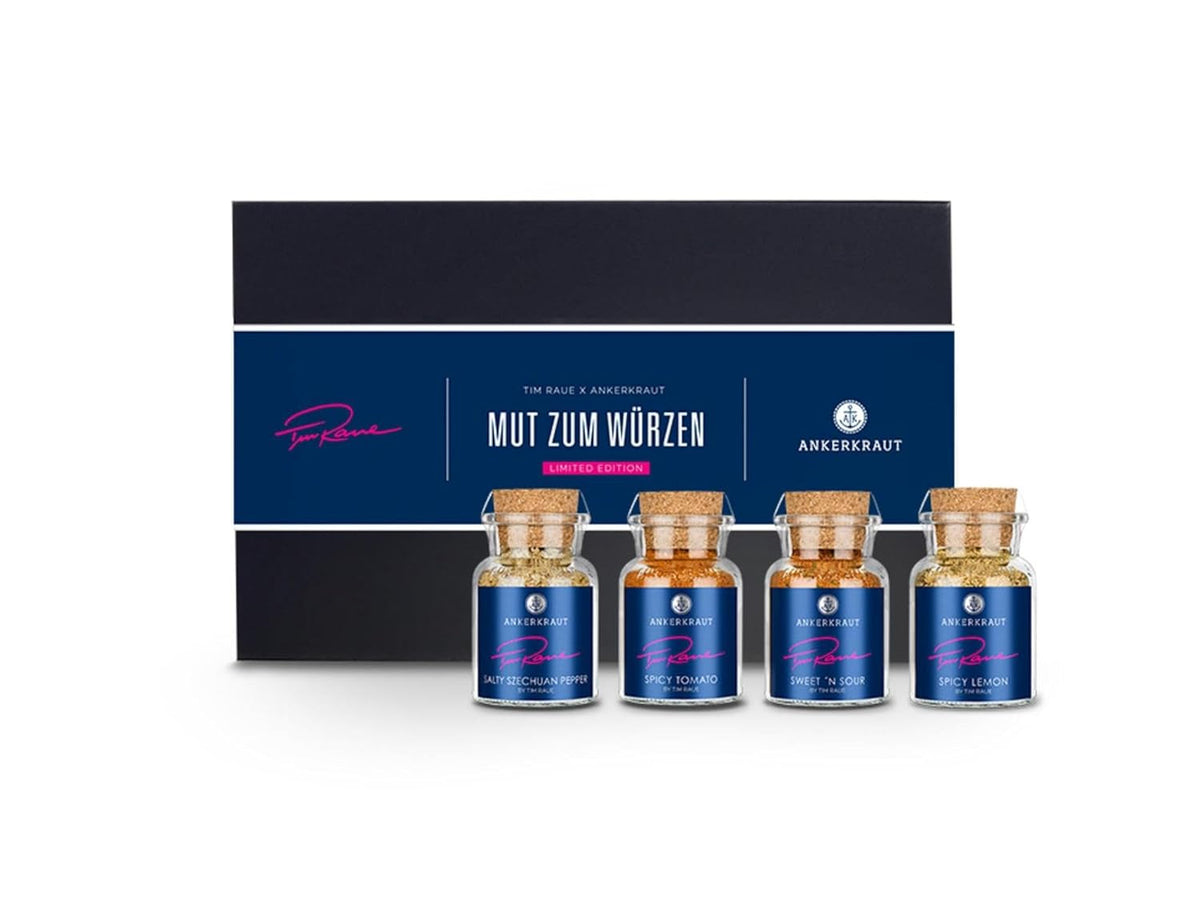 Ankerkraut Smoky Fries by Tim Raue, Mischung würzender Zutaten für Pommes Frites, Gourmet Pommes mit Rauch-Aroma, 145 g im Korkenglas
