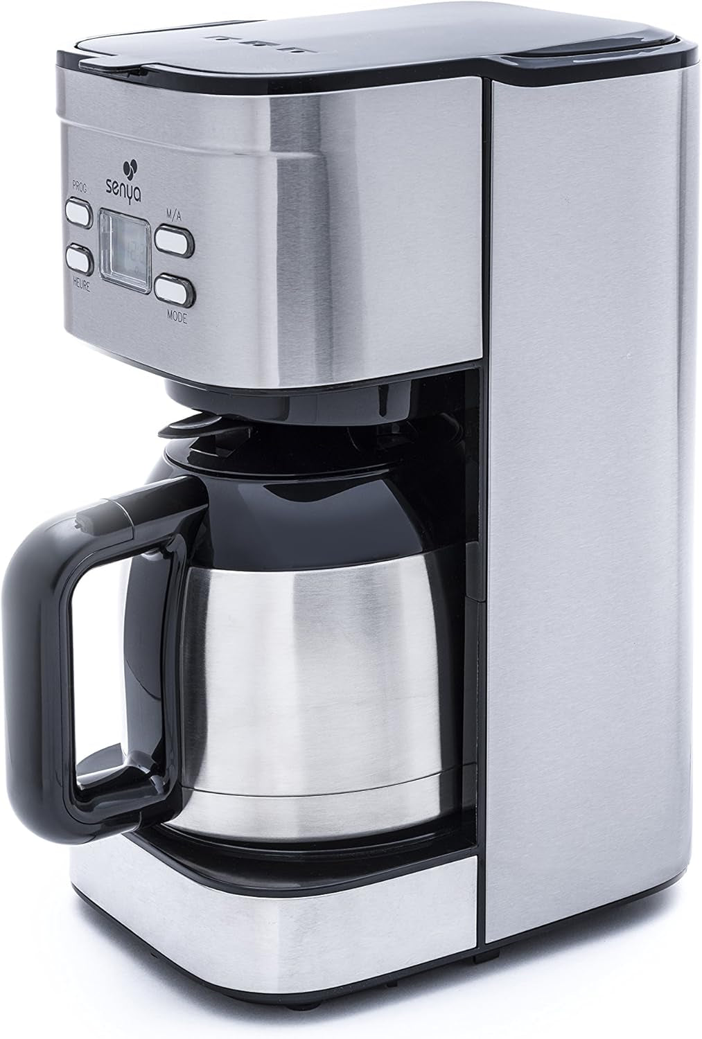 SYBF-CM025 Cafetieră pentru cafea caldă, oțel inoxidabil, 1,2 litri, oțel inoxidabil